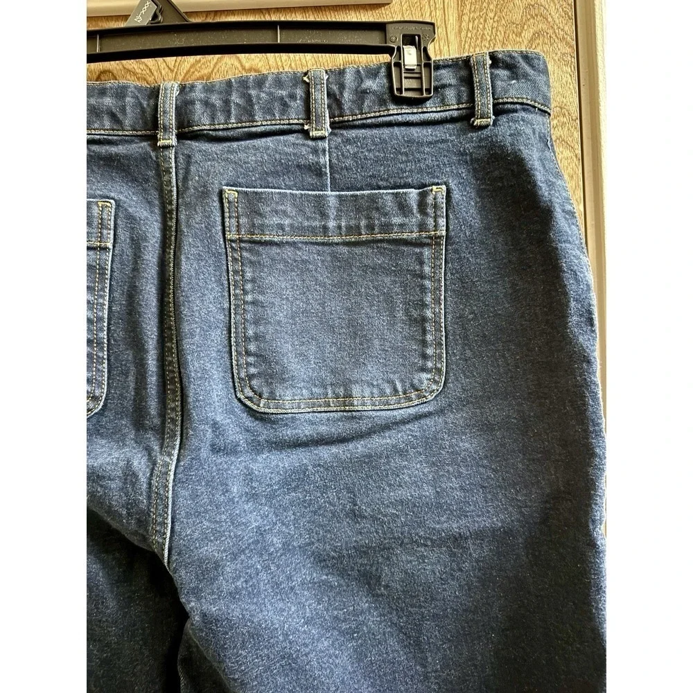 Boden Jeans Utility Flare Size US 20 Dark Wash High Rise Denim Quality EUC T0768